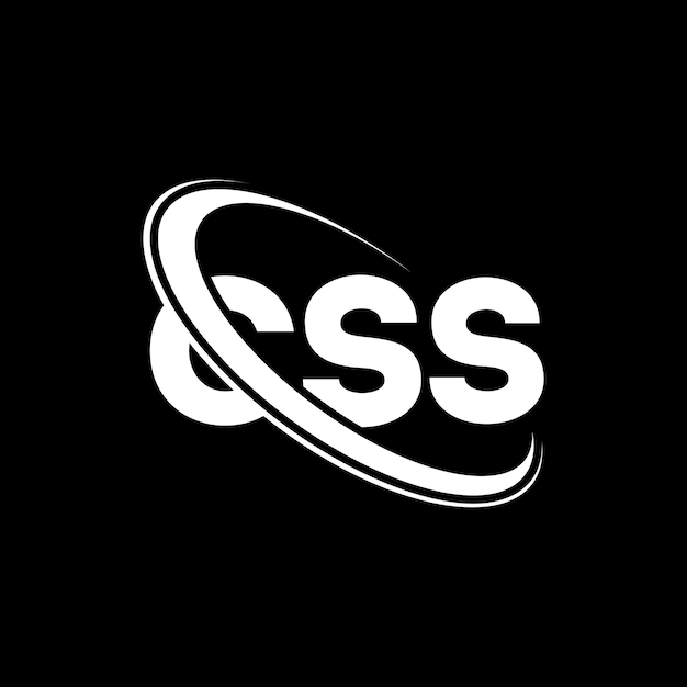 Logotipo CSS letra CSS diseño de logotipo de letra CSS iniciales Logotipo CSS vinculado con círculo y mayúscula monograma logotipo CSS tipografía para negocios de tecnología y marca inmobiliaria