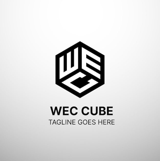 El logotipo del cubo de letras WEC