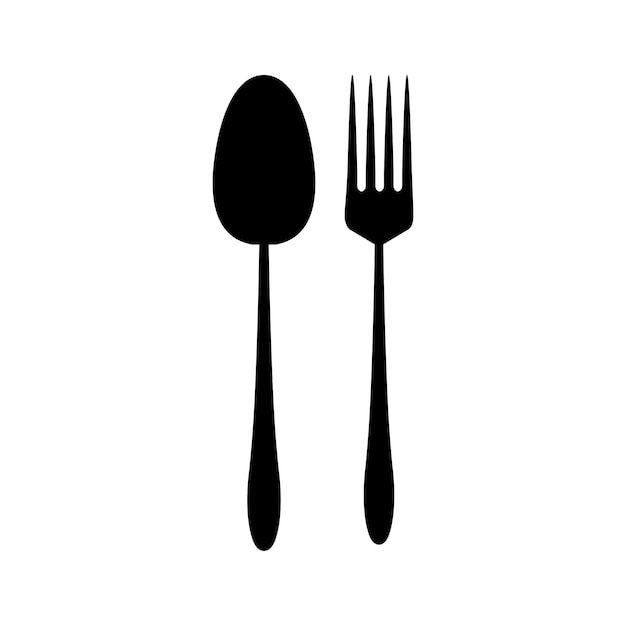 Logotipo de cuchara y tenedor