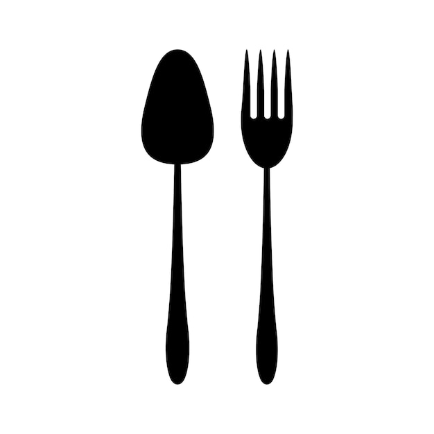 Logotipo de cuchara y tenedor