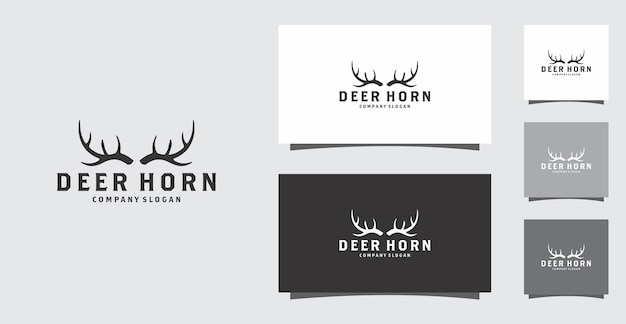 logotipo de cuerno de ciervo