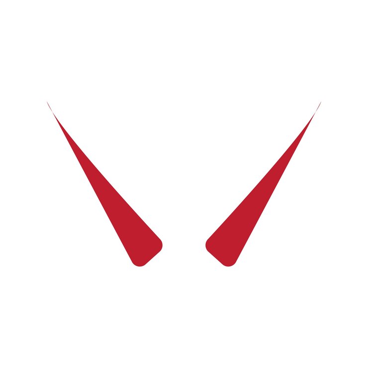 Vector logotipo de cuernos de diablo y plantilla vectorial