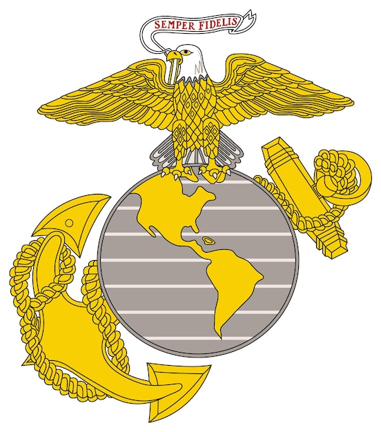 El logotipo del Cuerpo de Marines de los Estados Unidos
