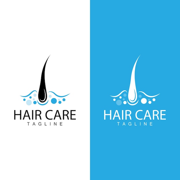 Logotipo Para El Cuidado Del Cabello Diseño De Plantillas Vectoriales Para El Cuidado Del Cabello