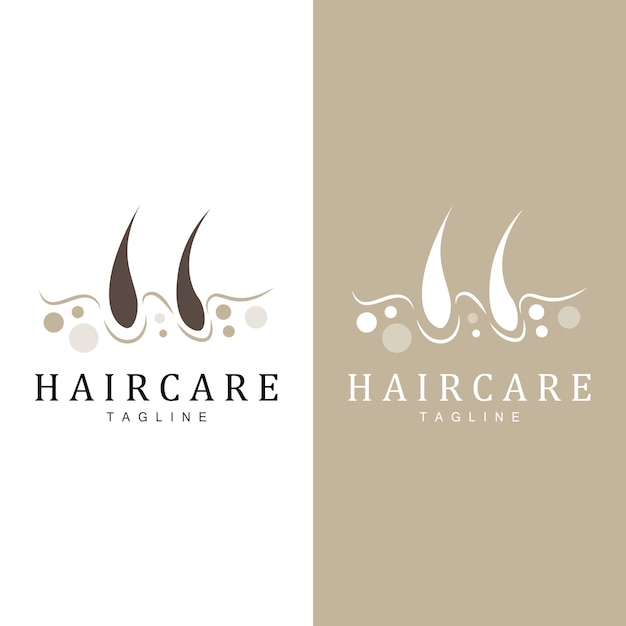 Logotipo Para El Cuidado Del Cabello Diseño De Plantillas Vectoriales Para El Cuidado Del Cabello