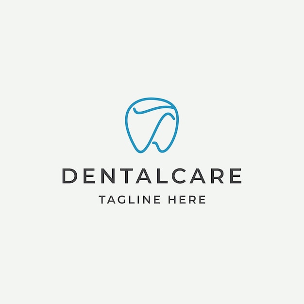 logotipo de cuidado dental