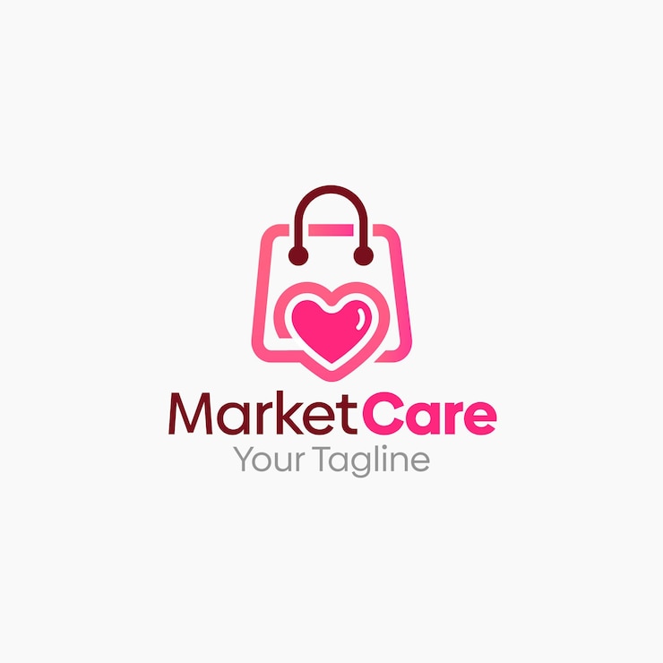 Vector un logotipo para el cuidado del mercado