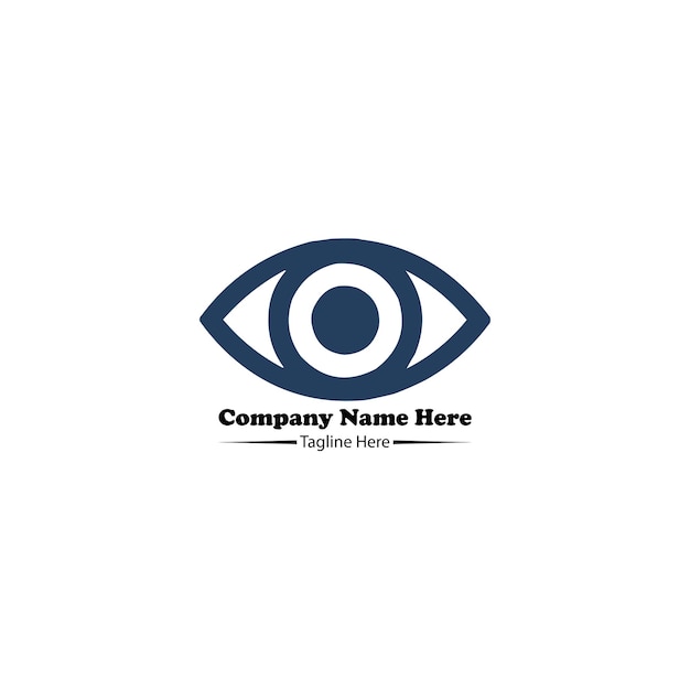 logotipo de cuidado ocular