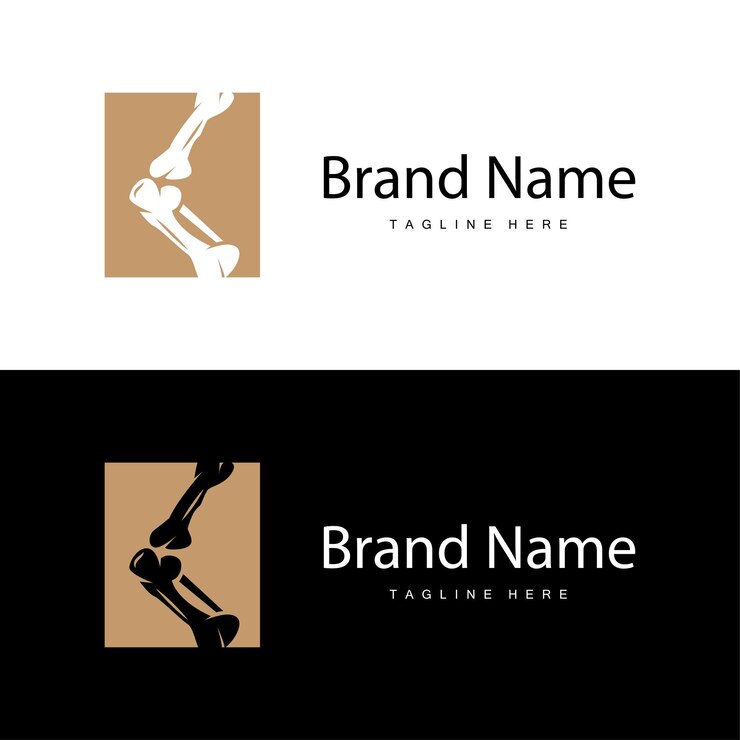 Vector logotipo de cuidado óseo diseño de salud ósea plantilla de símbolo simple ilustración