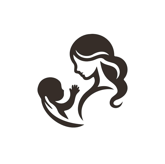 Logotipo de cuidado y protección de personas Diseño de logotipo vectorial de cuidado de niños