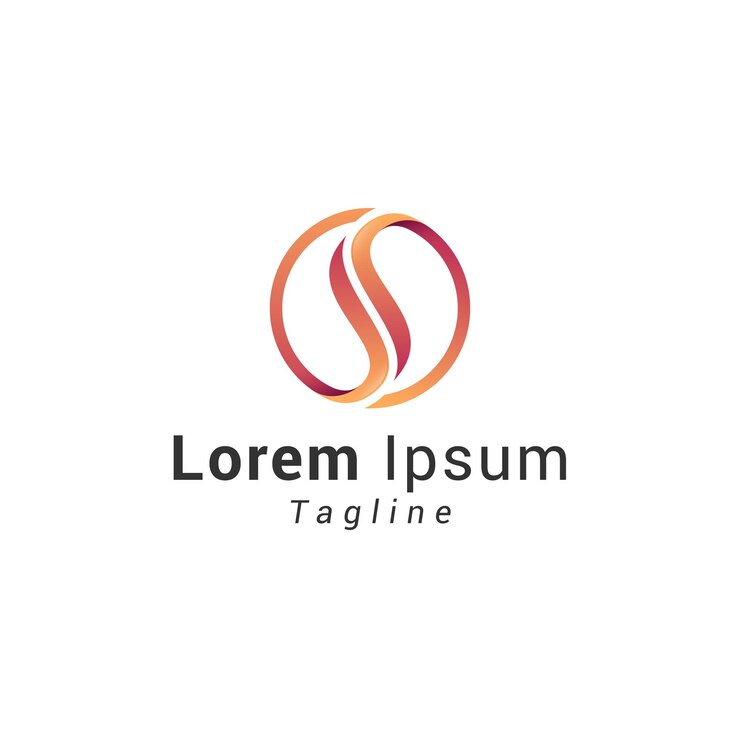 Vector logotipo de cuidado de la seguridad de la letra s
