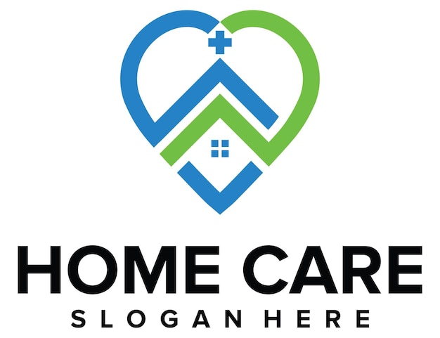 Logotipo de los cuidados en el hogar