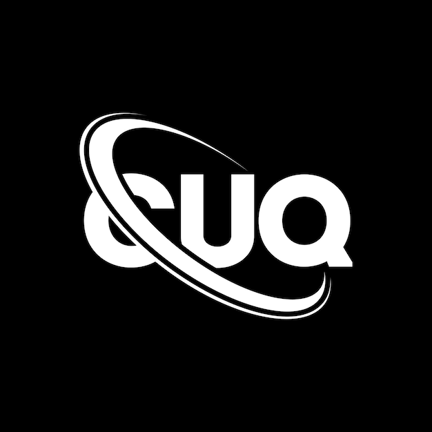 Logotipo CUQ letra CUQ diseño de logotipo de letra CUQ iniciales CUQ logotipo vinculado con círculo y mayúscula monograma logotipo CUQ tipografía para negocios de tecnología y marca inmobiliaria