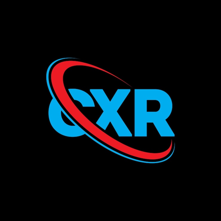 Vector logotipo cxr cxr letra cxr diseño de logotipo de letra iniciales cxr logotipo vinculado con círculo y mayúscula logotipo monograma cxr tipografía para negocios de tecnología y marca inmobiliaria
