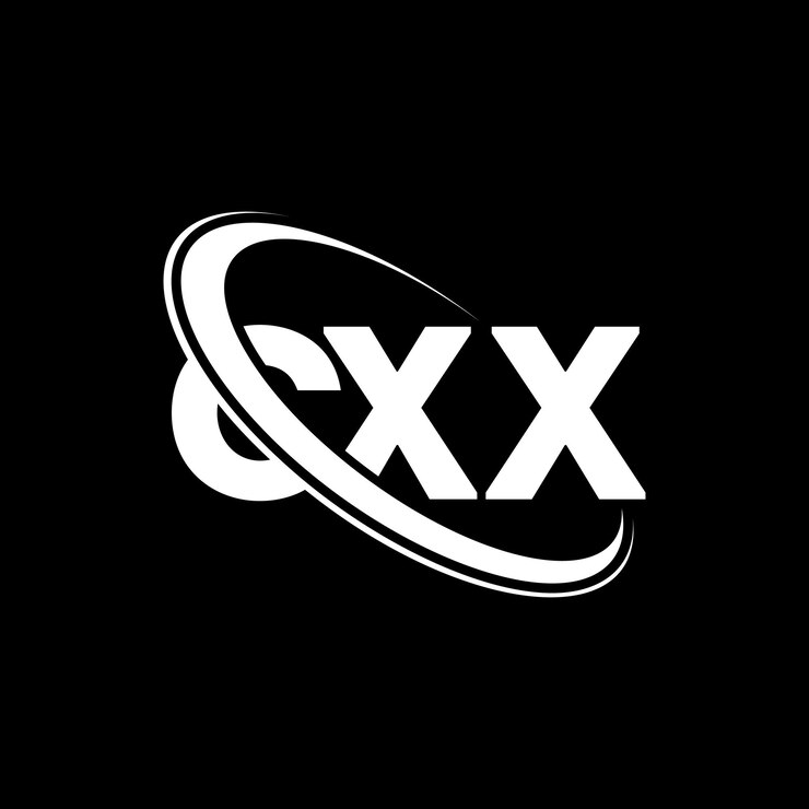 Vector logotipo cxx cxx letra cxx letra diseño del logotipo iniciales cxx logotipo vinculado con círculo y mayúscula monograma logotipo cxx tipografía para negocios de tecnología y marca inmobiliaria