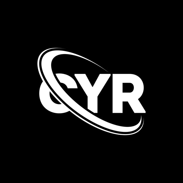 Logotipo CYR CYR letra CYR diseño del logotipo de la letra Iniciales CYR logotipo vinculado con círculo y mayúscula logotipo monograma CYR tipografía para negocios de tecnología y marca inmobiliaria