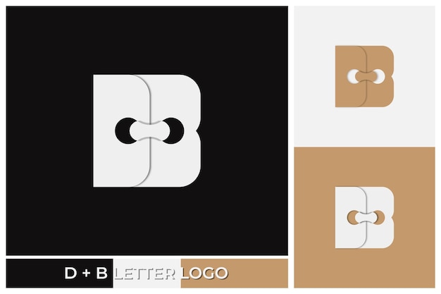 Vector el logotipo d y b