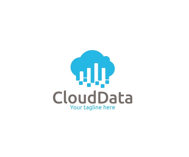 Logotipo de datos de nube