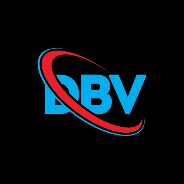 El logotipo DBV, la letra DBV, el diseño del logotipo, las iniciales DBV, unido por un círculo y un monograma en mayúsculas, la tipografía DBV para el negocio tecnológico y la marca inmobiliaria.