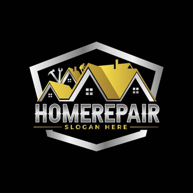 Logotipo de decoración de hogar de alta calidad y colorido para la reparación de viviendas, la remodelación, la renovación de viviendas, la renovación de viviendas
