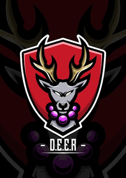 Logotipo de deer mascot