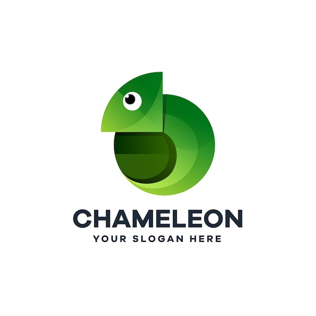 Logotipo de degradado de camaleón