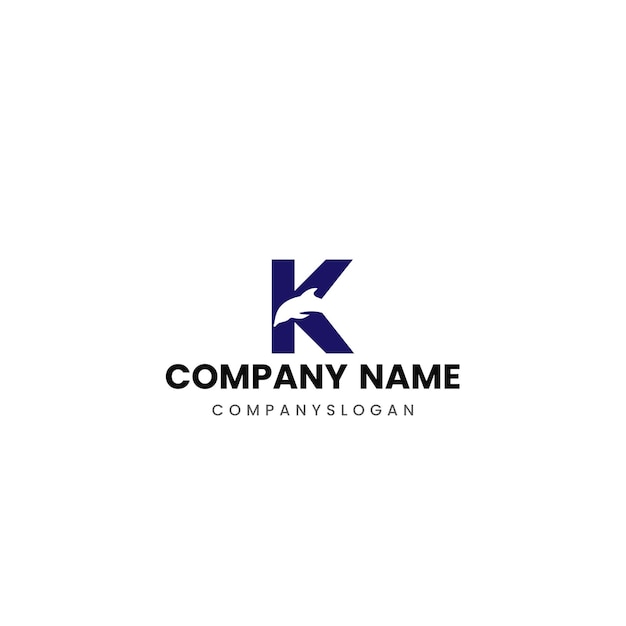 El logotipo del delfín con la letra K