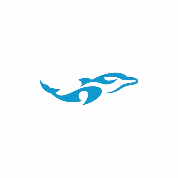 Logotipo de delfín con el título 'logotipo de delfín'