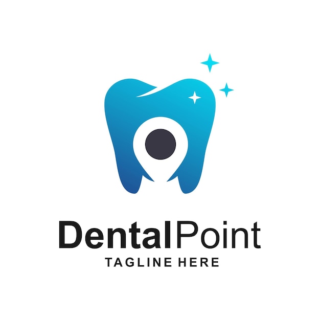 Logotipo dental con concepto de navegación.