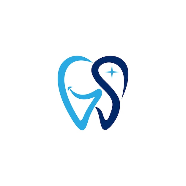 Vector logotipo dental gs