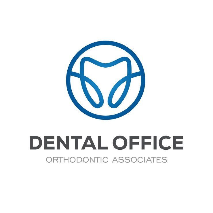 Logotipo dental moderno y colorido
