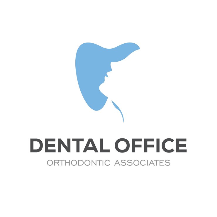 Logotipo dental moderno y colorido