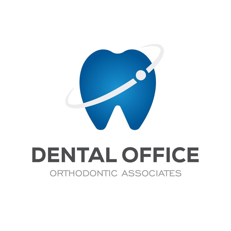 Logotipo dental moderno y colorido
