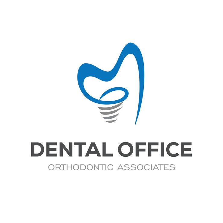Logotipo dental moderno y colorido