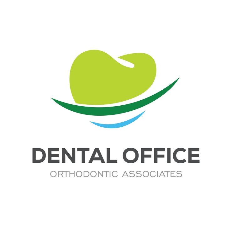 Logotipo dental moderno y colorido