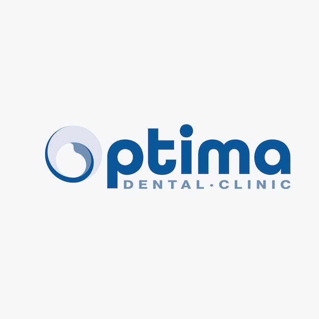 El logotipo dental óptimo de la letra O