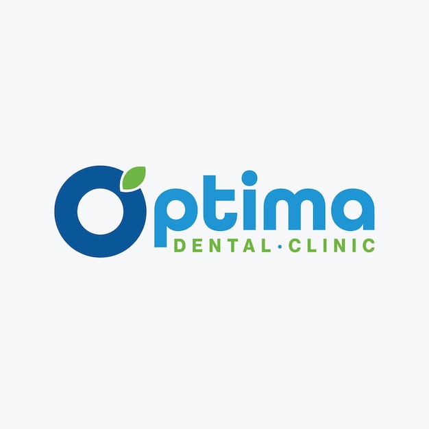 El logotipo dental óptimo de la letra O