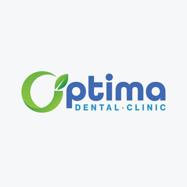 El logotipo dental óptimo de la letra O