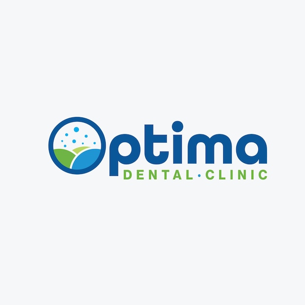 El logotipo dental óptimo de la letra O