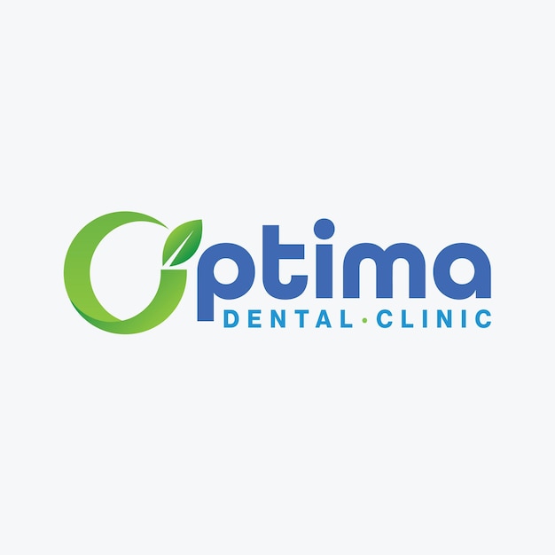 El logotipo dental óptimo de la letra O