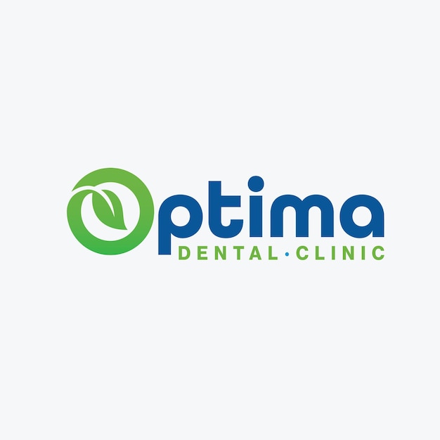 El logotipo dental óptimo de la letra O