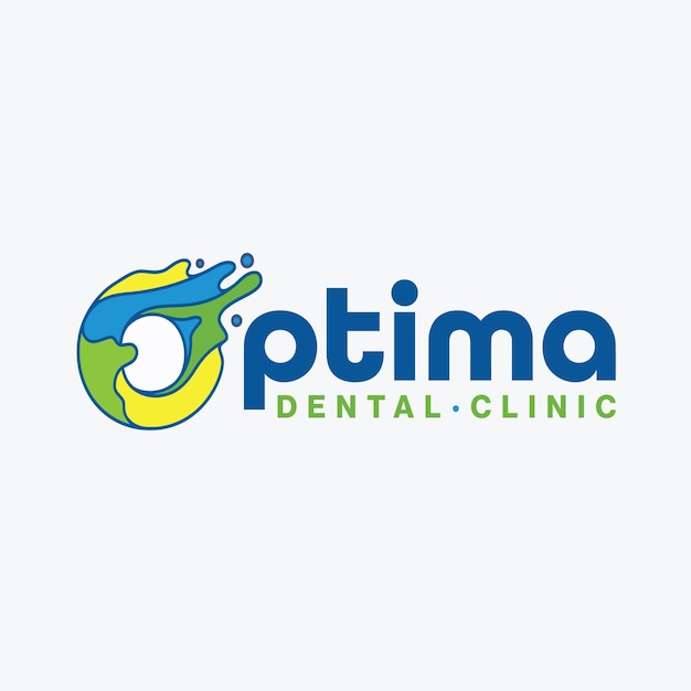 El logotipo dental óptimo de la letra O
