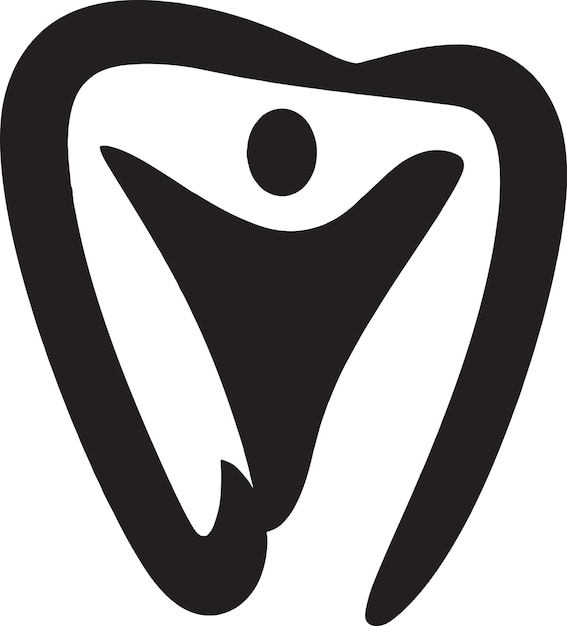 Logotipo dental vectorial retro para su marca dental retro y vintage