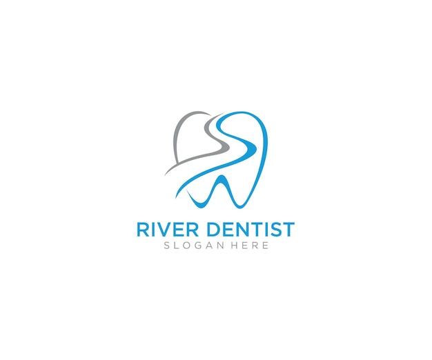 El logotipo del dentista del río