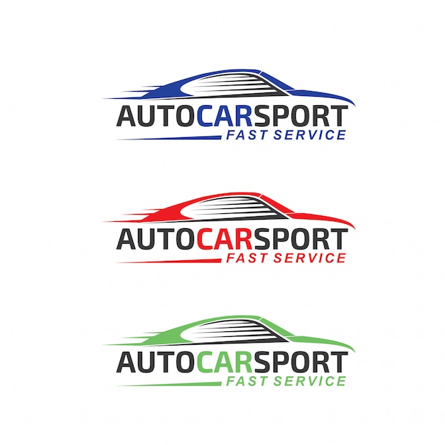 Logotipo del deporte del automóvil auto