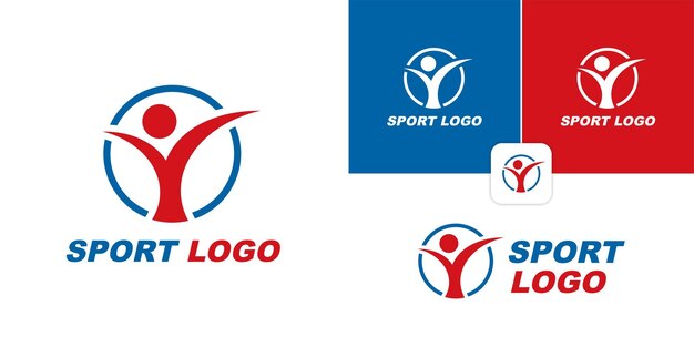El logotipo del deporte y el ícono humano
