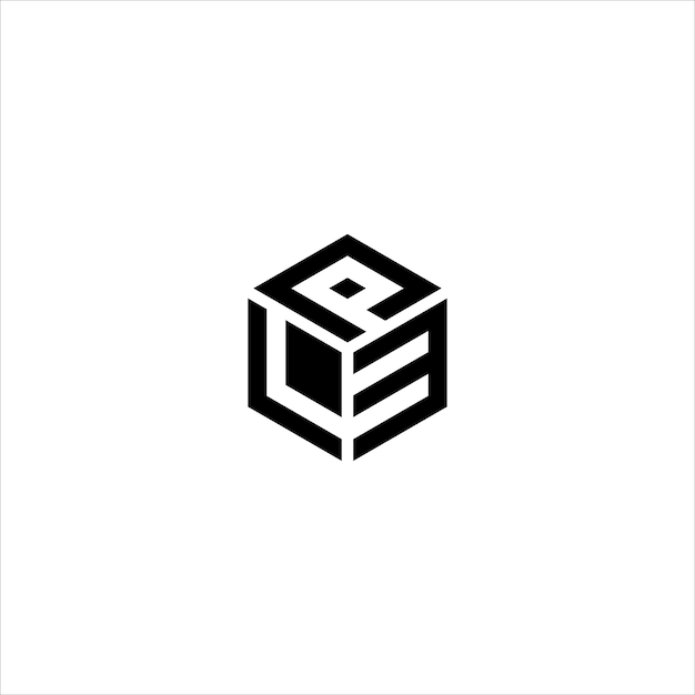 Logotipo de deporte masculino inicial diseño L3P letra moderna plantilla vectorial PL3