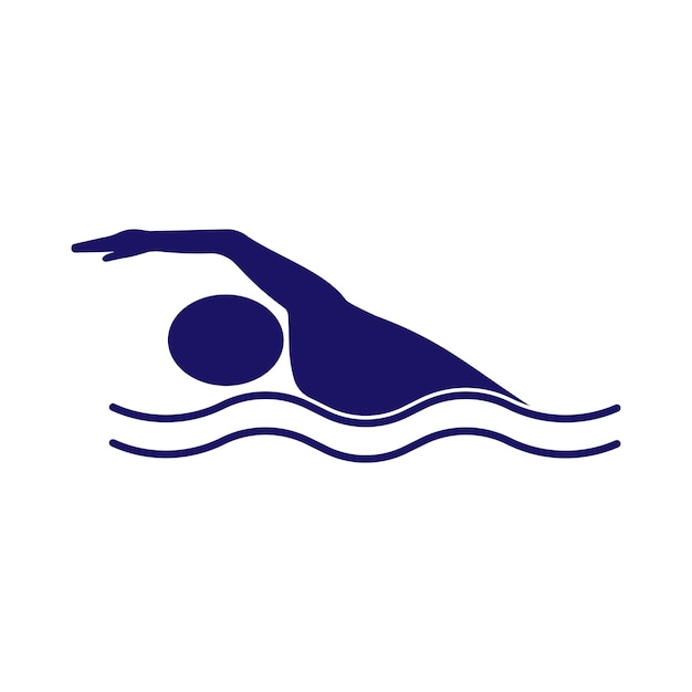 Logotipo de deporte de natación