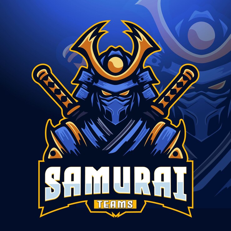 El logotipo de los deportes electrónicos de Samurai Warrior