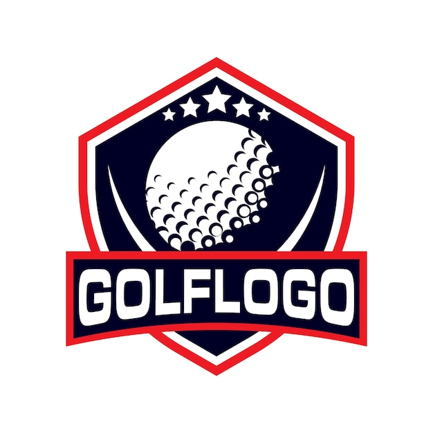 Logotipo deportivo de diseño de logotipo de golf